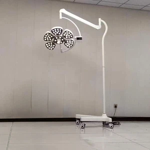 Mobile LED Operating Lamp Standing Surgical Shadowless Light Petal-Shaped Emergency Theatre Examination Light Medical Surgical