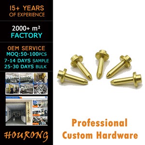 HR High Precision Custom CNC Machining Brass Locating Pins 0.02 0.1mm 5mm Head Diameter Model 112 for Shoe Upper Template Sewing