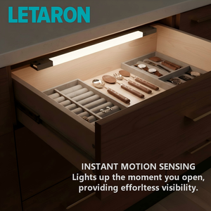 3000K/4000K/6000K Optional 25x9.5mm Ultra Thin Modern Plastic Shade Cabinet Lighting Customizable Length LED Drawer Sensor Light
