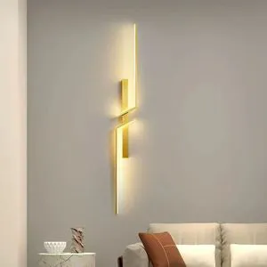 Bedroom Living Room 3-Temperature Switching Aluminum Sconce Bedside Sofa Home Interior Lighting Fixtures Modern LED Wall Lamp
