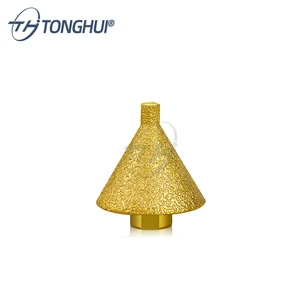 Factory Brazed Diamond Chamfering Tool Angle Grinder Grinding Bit for Tile Marble Reamer Glass Masonry Drill
