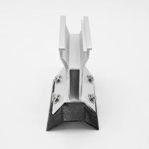 SUS304 Bolts Non-penetrating Trapezoidal Anodized Surface Metal Roof Clamp 40m /s Wind Load for Solar Panel Roof Mounting System