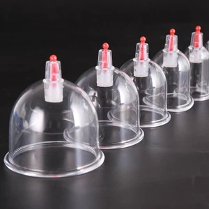 Disposable Plastic AS Vacuum Cupping Therapy Massage Cups Set 1 To 8 Size Of Single Cupping Hijama Cups Wholesale Suction Cup