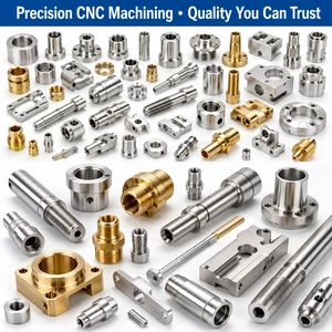 Custom CNC Parts Manufacturer Anodized Aluminum Stainless Steel Brass Precision Machining