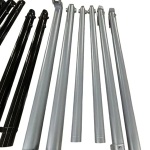Hard Chrome Plated Telescopic Cylinder 1560mm Stroke ODM OEM Gray Paint Finish Hydraulic Transmission Component Unit Tool