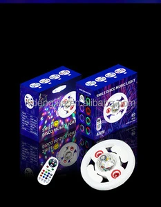 RGB E27 B22 36W ABS Material Disco Shaped Body Smart Control Convenient Party Mood Bt Music Stage Ceiling Lights
