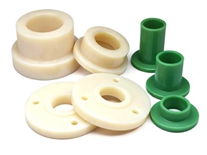 Saimanwei Customized Different Size 25mm Nylon Bush Hard Plastic Bushings CNC Machine Parts Low Water Absorption High Density