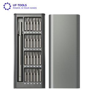 UFTOOLS 24 In 1 Mini Multifunctional Electric Screwdriver Set Screwdriver Pen Mobile Phone Repair Tools Kit Rechargeable Bit