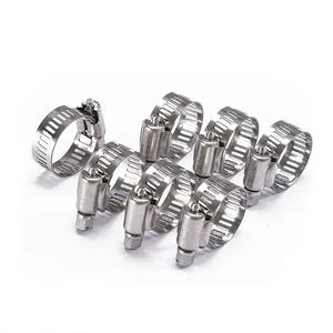High Quality Customized 304 316 Stainless Steel T-Bolt Hose Clamp Heavy Duty A2-70 A4-80 Compliant