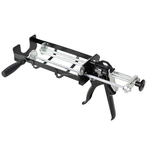 Dual Component 300*300ml Manual Epoxy Gun Force 2000N With 1:1 2:1 Mix Ratio Left Hand Handle For Caulking Applications
