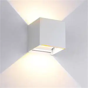 Benory CE Certified Modern Aluminum LED Wall Lamp Outdoor IP65 Waterproof 12W up Down Adjustable Wall Light for Loxone KNX Dali