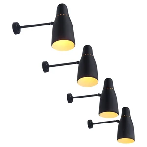 Online Wholesale Modern Retro Matte Black Interior Reading Wall Light American Simple LED Vanity Wall Light Picture Light