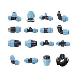 Modern Design Water Knockout Trap Clamp Ferrule Metal Mouldings 40*3/4'' PE PP Pipe Compression Fittings for apple Orchard