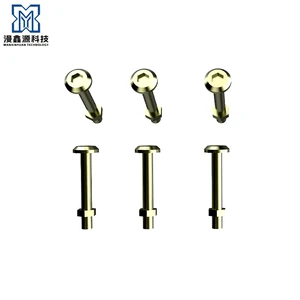 Custom CNC Turned Screw Nuts and Metal Fasteners with Wire EDM Service
