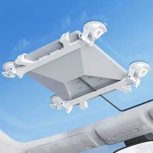 Industrial ABS Suction Cup Stand for Starlink Mini Satellite Dish Kit-Secure Vacuum Roof Mounting Bracket