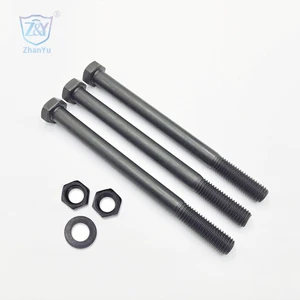 Tower Crane Bolt Standard Hexagonal Head Bolt For Tower Cranes Accessories