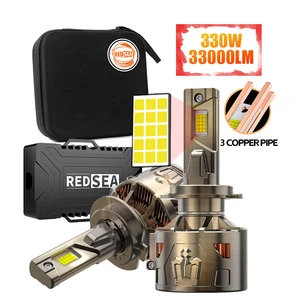 Redsea R33 New 300W 30000LM High Power Luces Led Auto LED Car Headlight Bulbs H1 H4 H11 9005 9006 9012 Canbus H7 LED Headlights