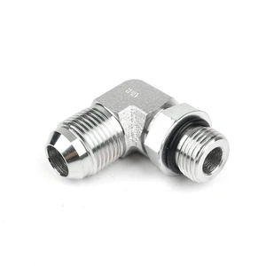 90 Degree Carbon Steel Hydraulic Connectors Adapter 6801 JIC Forged Pipe Fitting