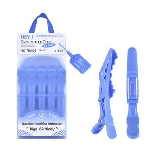 High Quality 5PCS Crocodile Hair Styling Sectioning Clips Unmarked 9020 Plastic Hairdressing Clips