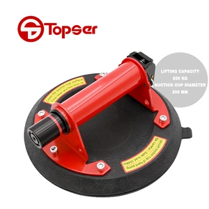 Factory OEM ODM Single Jaw Suction Cup 8 Inches Air Pump Glass Tile Suction Cup Safe Load Capacity 200KG Vacuum Suction Cup