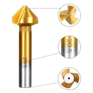 China Factory Supply Titanium Coated 5-50mm HSS Best Drill Bit Countersink For Wood Metal Drilling