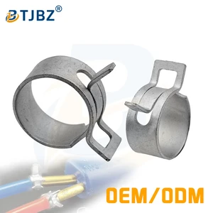 Factory Supply 65Mn Steel High Quality Spring Hose Clamp High Elasticity Tube Clamp Engine Hose Clamp Oil Pipe Clamp