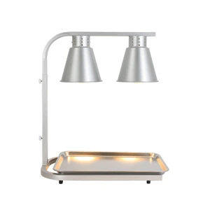 Food Insulation Heating Lamp Double Head Kitchen Warming Lamp Height Adjustable High-temperature Lamp Hotel Buffet