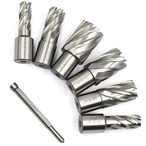 HSS Center Drill Bit Set Weldon Shank Magnetic Base Drill Machine CR Brand Jiali Model 30-100mm Length Accurate Cutting