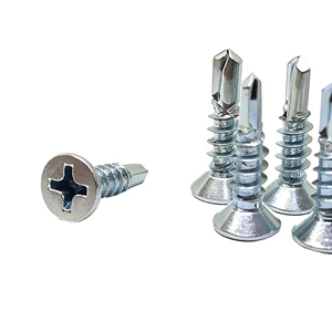 Flat Head Self-Drilling Tapping Screws, Countersunk Cross Recess Self-Drilling Self-Tapping Screws