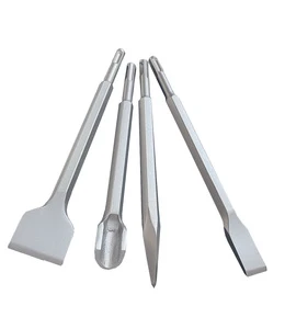 SDS Plus Professional OEM Electric Drill Bits Set Chrome Vanadium Steel Pointed Flat Chisel for Steel/Metal Concrete Masonry
