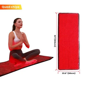 OEM ODM Quad Chip 660nm 850nm Red Light Therapy Pad New Series Infrared Therapy Lamp LED Blanket for Body Face Pain Relief