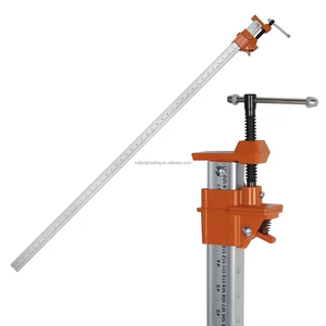 48-Inch DIY Adjustable Aluminium Sash Clamp Bar 330 Lbs Load Limit Metric Measurement System For Woodworking