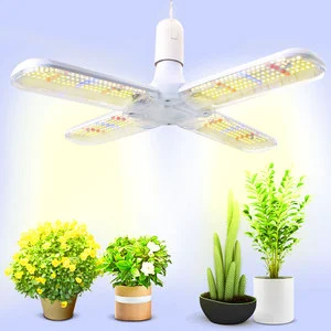 Four Leaf Plant Lamp Foldable Full Spectrum Three Four Head Plant Growth Lamp Indoor Plant Lamp Light Source E26 E27 Modern