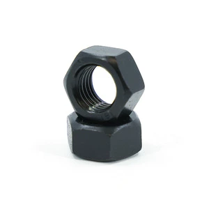 Custom Processing High Strength Oxidation Blackened Hexagonal Nut DIN934