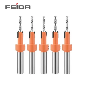 FEIDA Metric Size Hex Shank Drill Bit Set Tungsten Carbide Wood Countersink Drill Bit Faster Cleaner Holes Drilling Steel Shells
