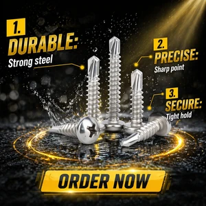 DIN 7504N 410 Stainless Steel 304 Zinc Plated Metric Wood Tek Self Tapping Phillips Pan Head Sheet Metal Heavy Duty Screws