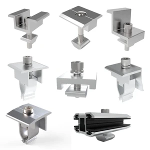 Accessories Of Solar Panel Mounting Brackets Mid Clamp End Clamp For Solar Panel Module Mounting