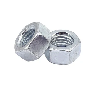 DIN934 Hex Nut Carbon Steel Galvanized Spot Supply M6 M8 M10 M12 M16 M20 M24 M27 M30 Grade 4.8/5.8