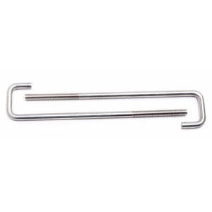 Threaded J-Bolt Concrete Anchor Stainless Steel Square Bend Hook Bolts