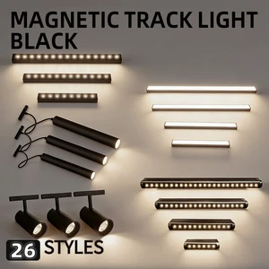 Ultra Slim Aluminum Modern 48V LED Magnetic Track Light System Surface Mounted Ceiling