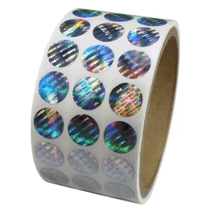Custom Vinyl Void Seal Security Hologram Sticker with Printed Logo & QR Code for Perfume & Lipstick Packaging (Waterproof)