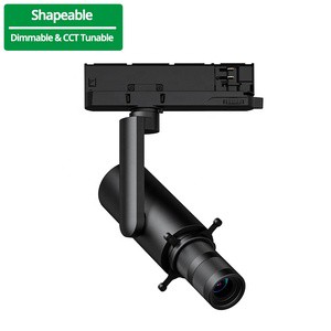 10W 20W LED Shapeable Track Light 30W 35W Ultra Wide Beam Angle Museum Light Zoomable Shapeable LED Track Lighting