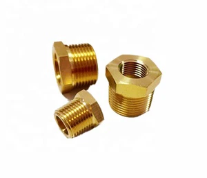 NPT Threaded Brass Hex Bushing 3/4 Male *3/8 Female