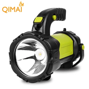 QIMAI T80A 18650 Lithium Battery Handheld Torch Flashlight IP33 Rated Induction Lamp 3 Modes USB Rechargeable 500 Lumens 10000