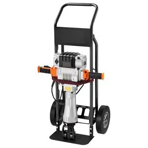 2100 W Powerful Electric Jackhammer 1650 BPM Concrete Breaker 2 Point 2 Flat Chisels Demolition Drill 4-Piece Set Model
