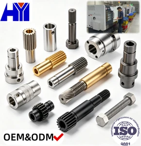 ISO9001 CNC Machining OEM ODM Custom Parts Spline Gear Threaded Motor Shaft Bushing Sleeve Turning Milling Parts