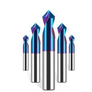 HRC55/60/90/120 Tungsten Steel Alloy Fixed Point Drill Chamfering Knife Center Drill Steel Aluminum Positioning Center Drill