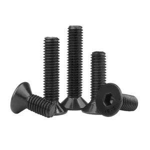 Factory High Quality M3 M4 M5 M6 M7 M8 SS304 316 Stainless Or Steel Zinc Hexagon Socket Flat Countersunk Head Bolts Allen Screws