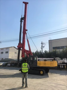 Highway Foundation Bored Pile Driver 30m Depth Rotary Drilling Machine