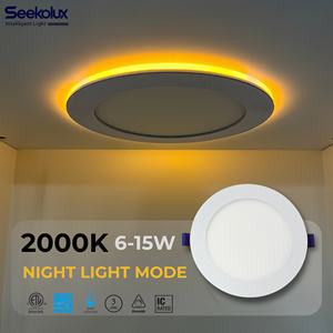 LED Recessed Downlight AC120V 6W-15W 2700K-6000K SMD Anti-Glare Dimmable IP44 ETL/FCC/ES Certified Indoor Hotel/Shop/Office